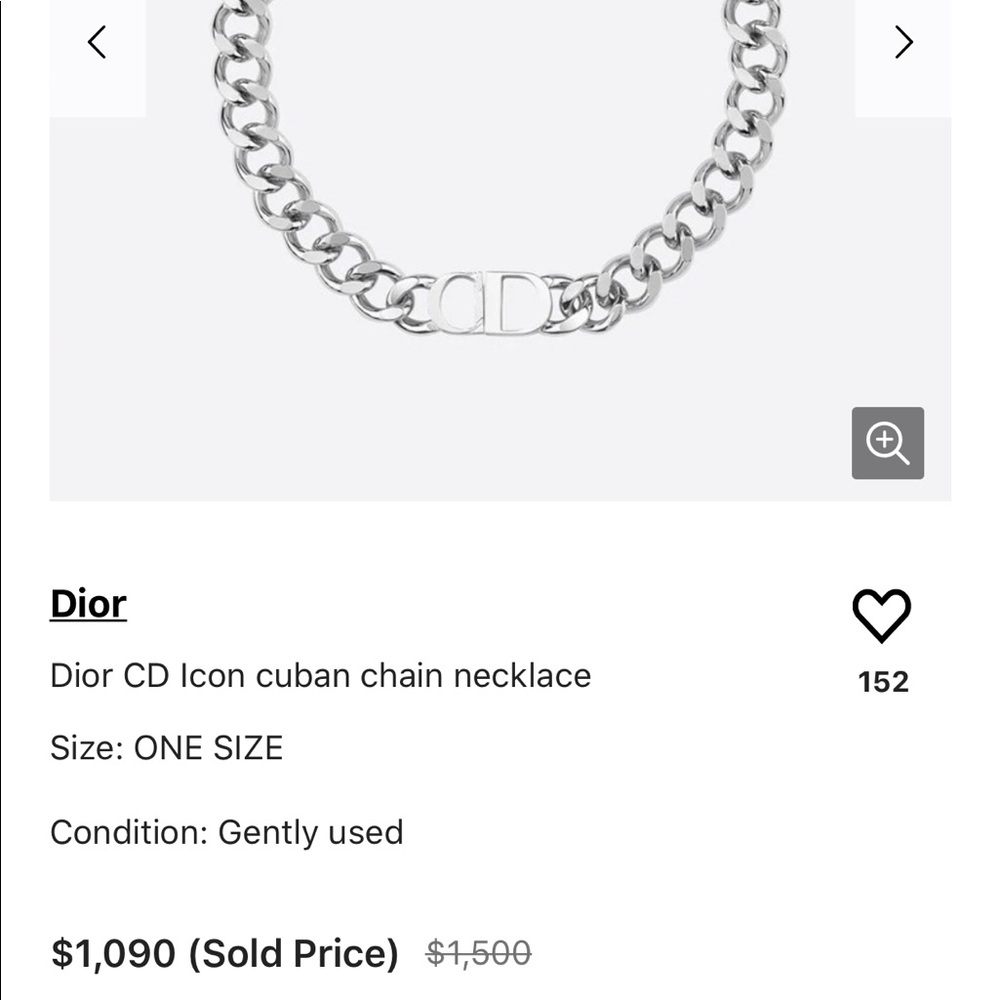 Christian Dior | Cd Icon Cuban Chain Link Necklace